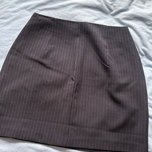 Pin stripe navy mini skirt